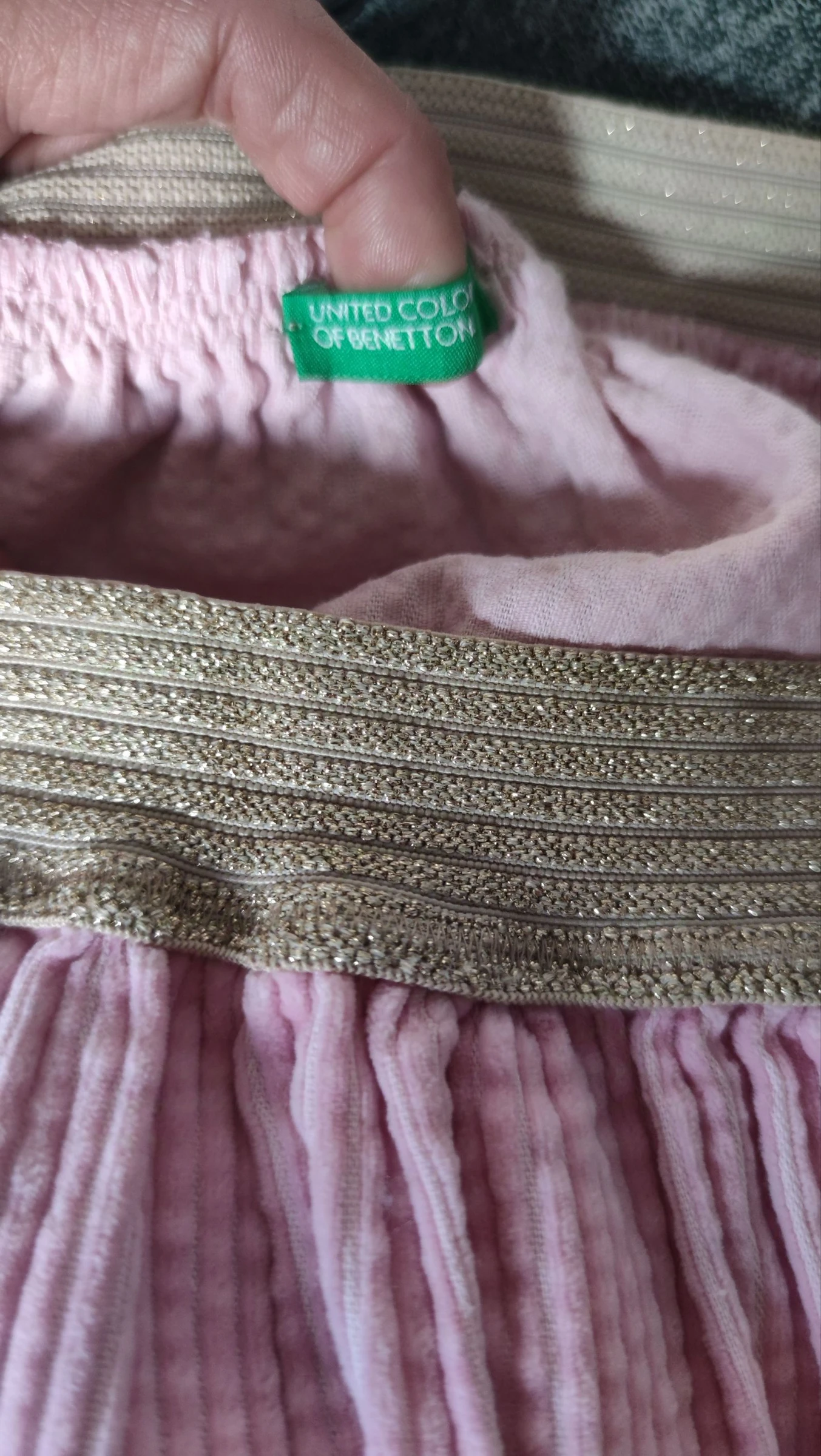 Benetton Elastic Waist Corduroy Skirt Size 7-8 Years – photo 8